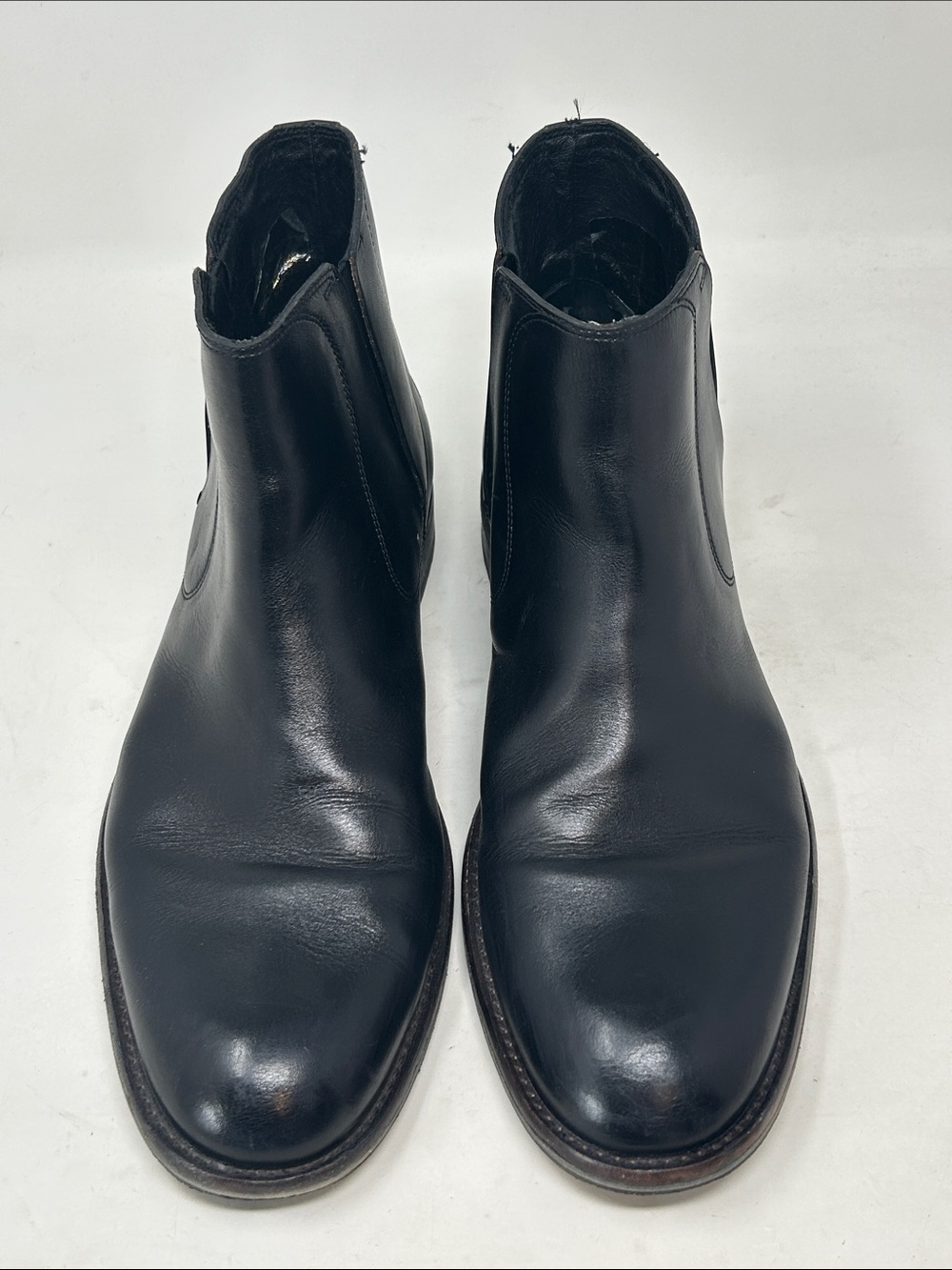 John Varvatos Star Leather Chelsea Boot 10.5 Black